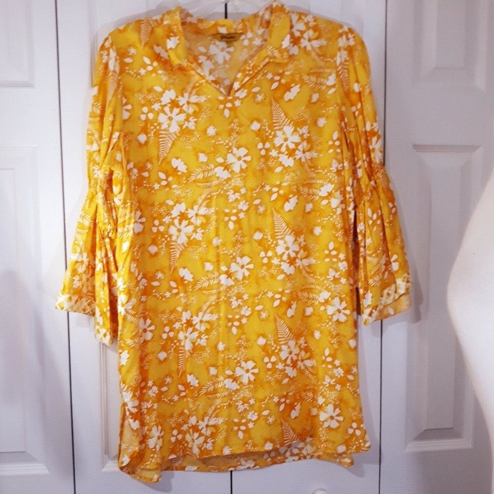 Sunny Floral Women's Tunic Top